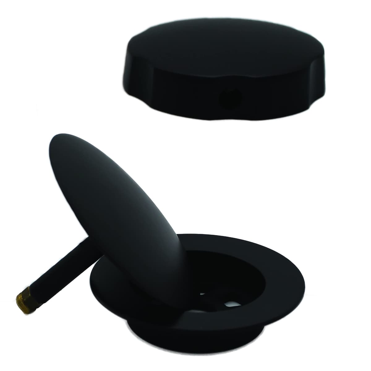 Westbrass D50TE-10-62 Recambio Estándar 1-1/2" para Embellecedor de Desagüe de Bañera con Tira y Rebalse, Negro Mate (Paquete de 10)