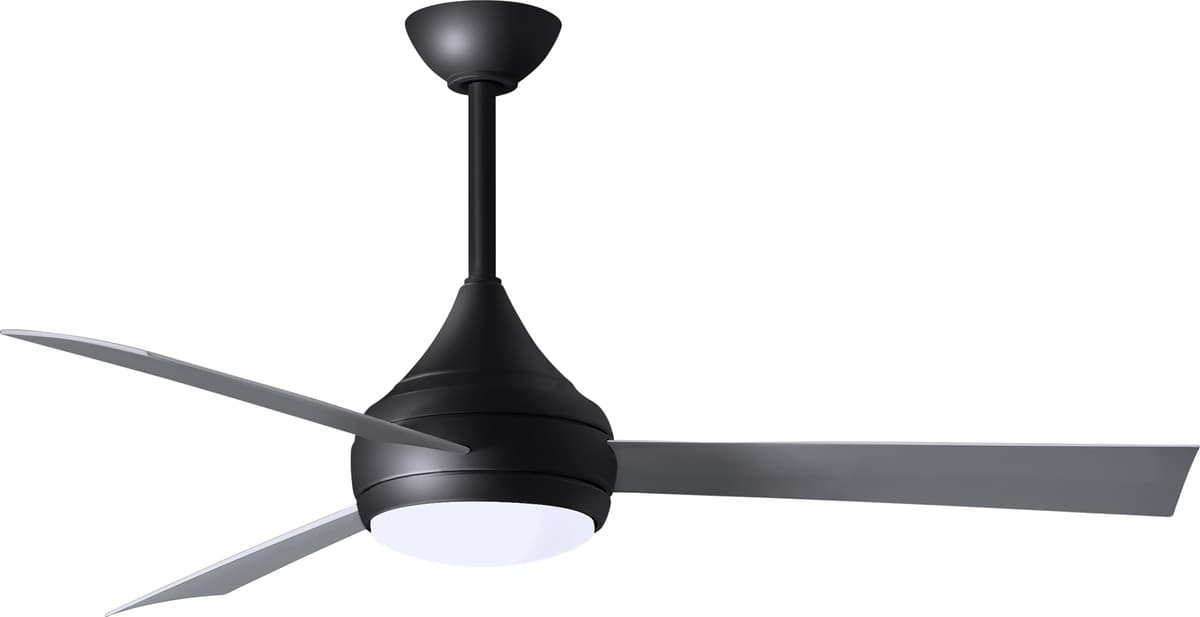 Matthews Donaire DA-BK-BS ventilador 52" costa/agua salada 316 acero inoxidable con luz LED y control remoto