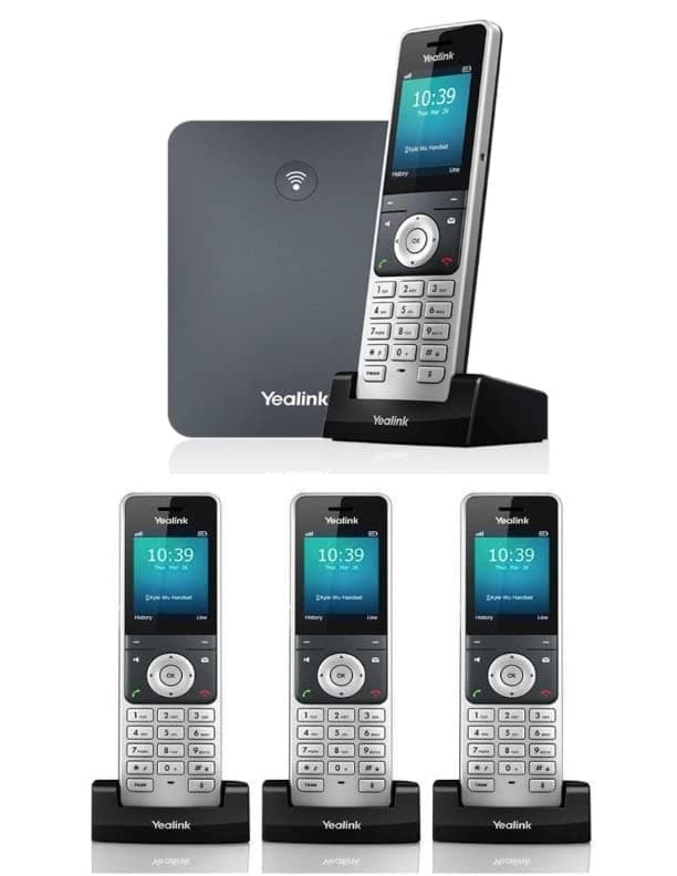 Yealink W76P Bundle: Base W70B + 3 Handsets W56H W76P+W76H