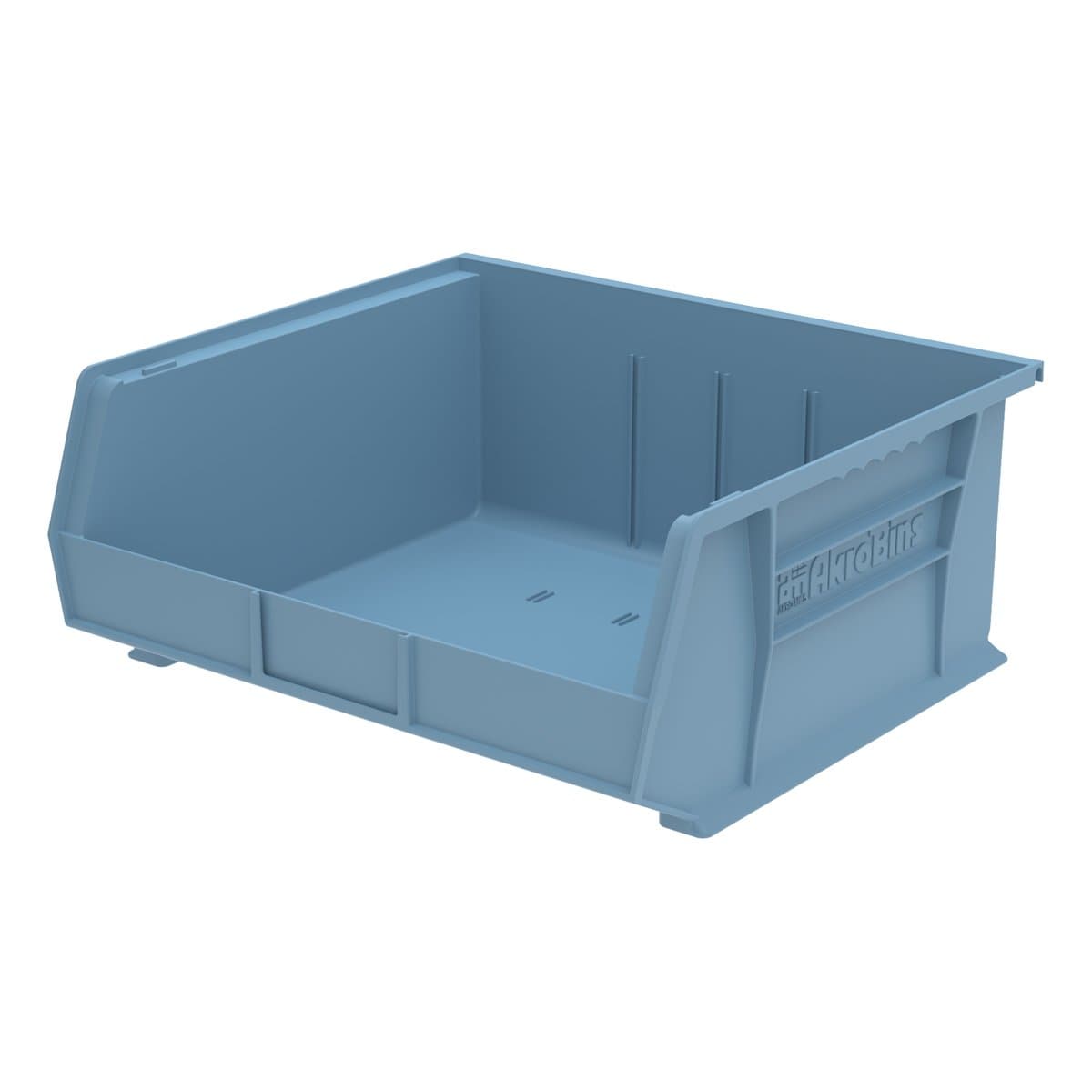 Akro-Mils 30250LTBLU juego de 6 contenedores apilables de plástico, azul claro
