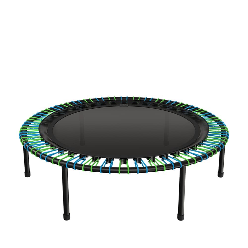 bellicon 39" Fitness Trampoline (Blue-Green) con patas roscadas y suspensión de gomas hasta 260 lbs (Extra Strong)