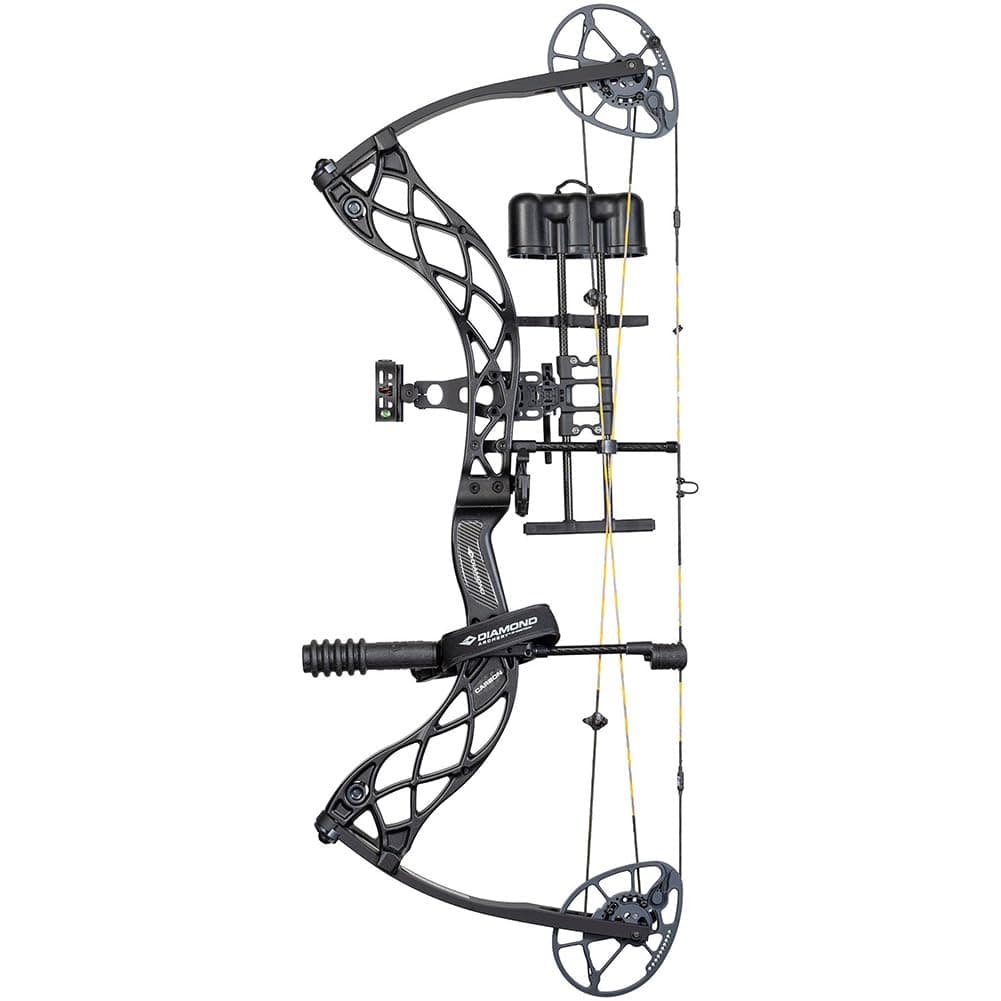 DIAMOND ARCHERY Deploy SB Arco Compuesto Ajustable con Paquete R.A.K., RH, 60 Lbs, Negro B13340