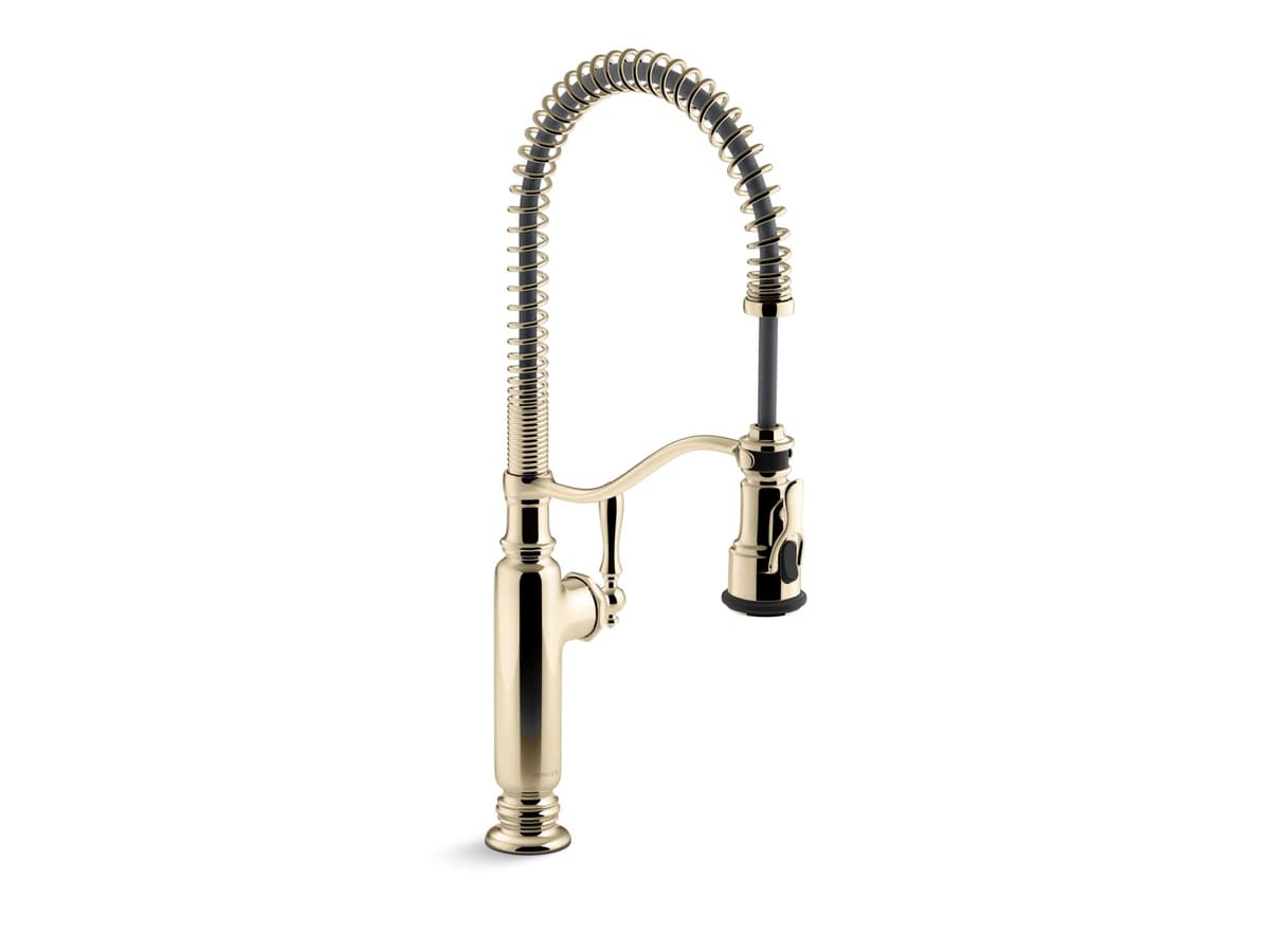 Kohler TOURNANT PRO monomando para cocina con rociador 3 funciones y resorte desmontable 77515-AF