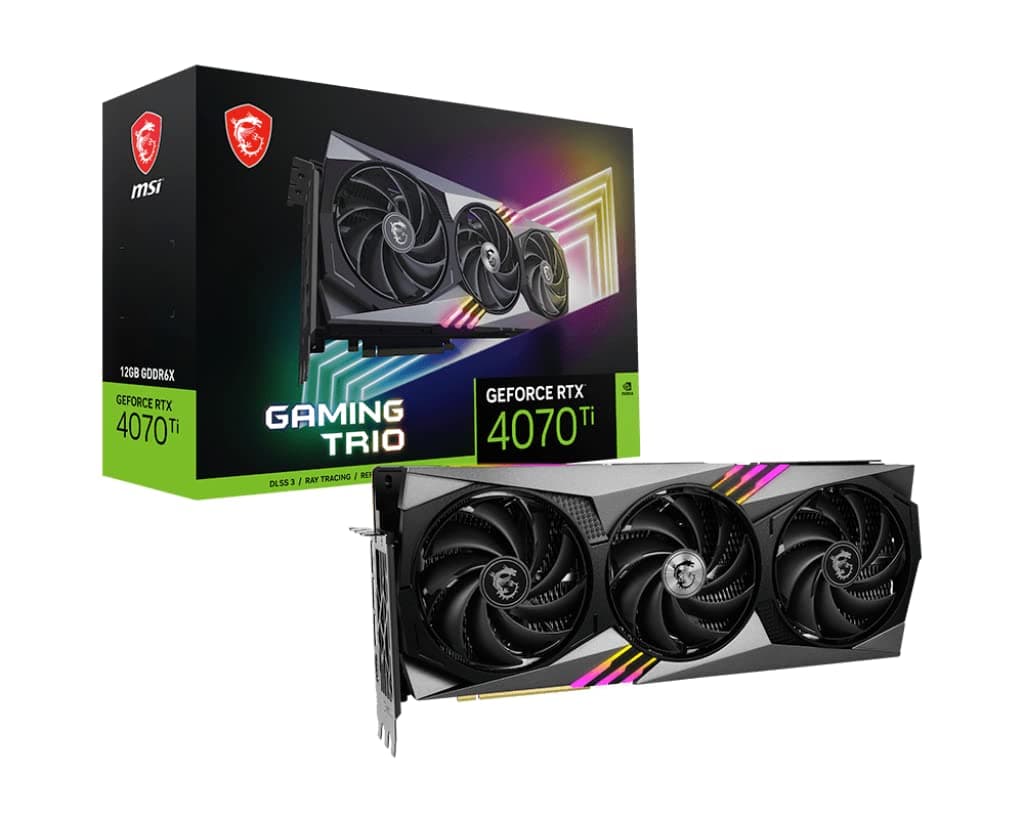 MSI Gaming GeForce RTX 4070 Ti Gaming Trio 12G - 12GB GDDR6X 9B14-137-778