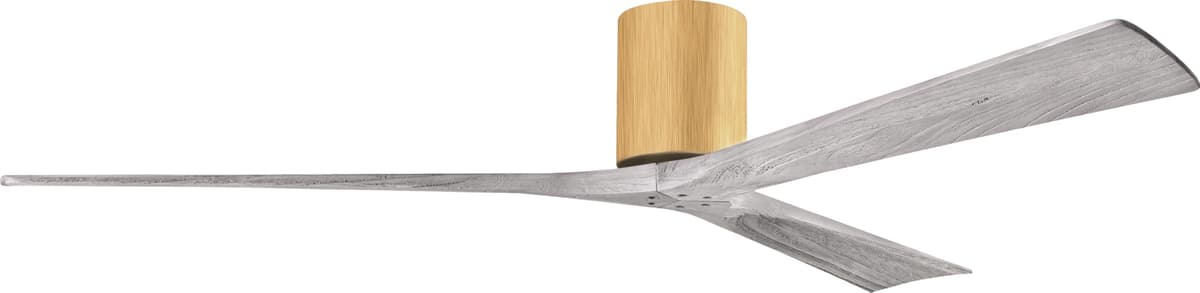 Matthews IR3H-LM-BW-72 Irene Flush Mount 72" Ceiling Fan con Control Remoto y de Pared Silent DC Motor