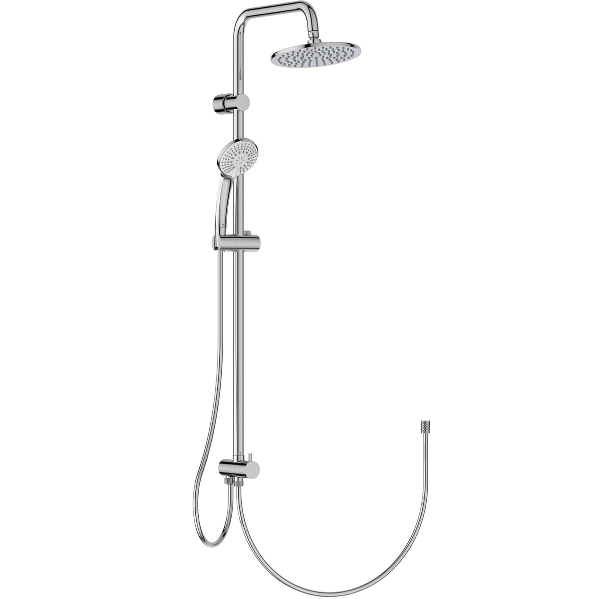 Ideal Standard Sistema de Ducha Doble Rain para Mezcladores de Ducha Expuestos, Cromo A5691AA