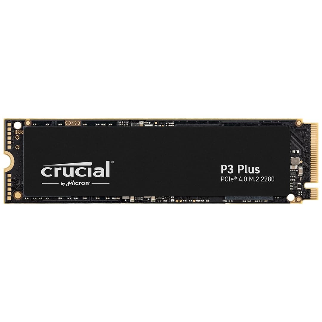 Crucial P3 Plus PCIe Gen4 NVMe 4TB SSD, hasta 4, 800MB/s de lectura, compatible con laptop y desktop (PC), unidad de estado sólido - CT4000P3SSD8 CT4000P3PSSD8