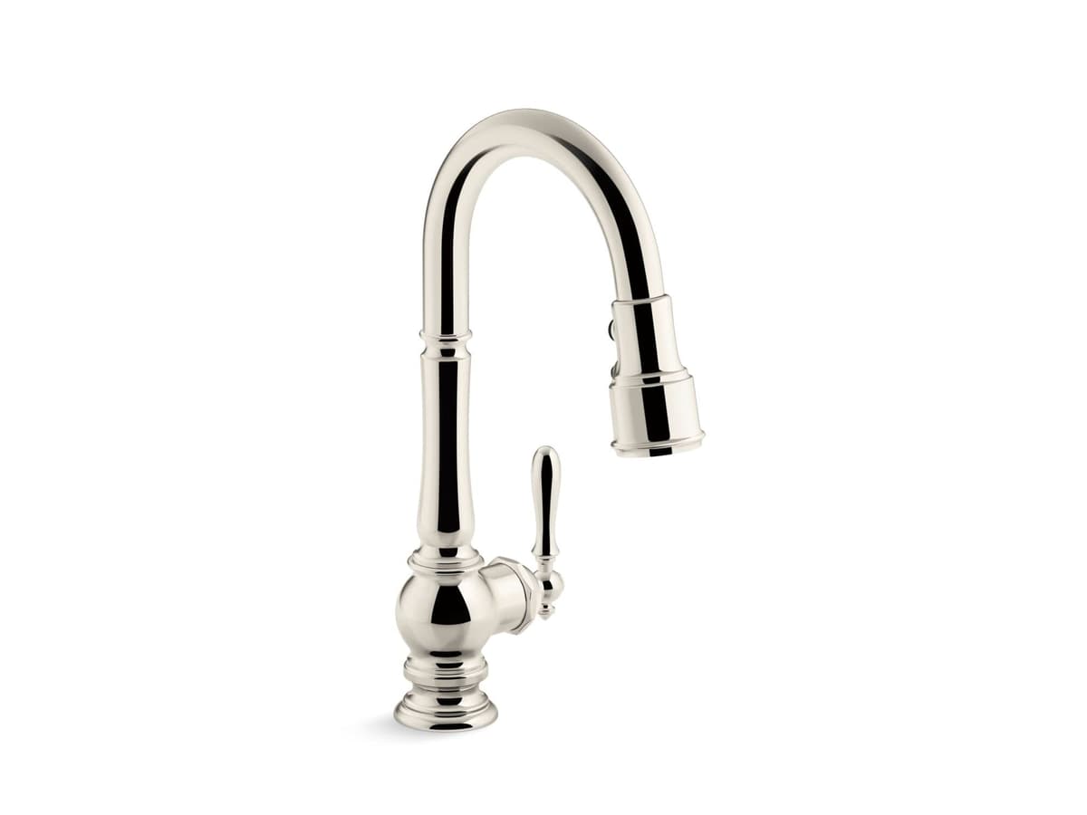 KOHLER 99261-SN Artifacts Kitchen Sink Faucet - Polished Nickel