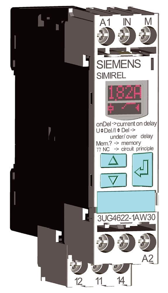 Siemens Relé de detección de corriente 3UG46221AW30, SPDT, 10A, 22.5mm