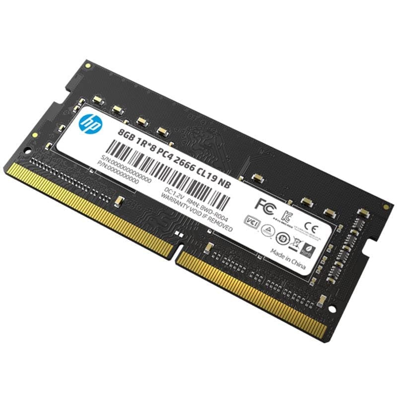 Memoria para laptop HP S1 RAM única 8GB DDR4 2666MHz CL19 - 7EH98AA#ABC 15-DY