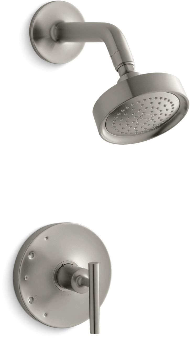 KOHLER TS14422-4-BN Purist Rite-Temp con manija palanca y regadera 2.5 GPM