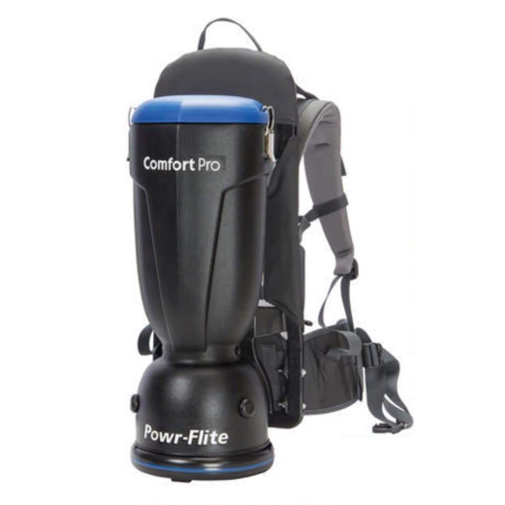 Powr-Flite BP6P Comfort Pro Premium Backpack Vacuum 6 Quart, Bagged