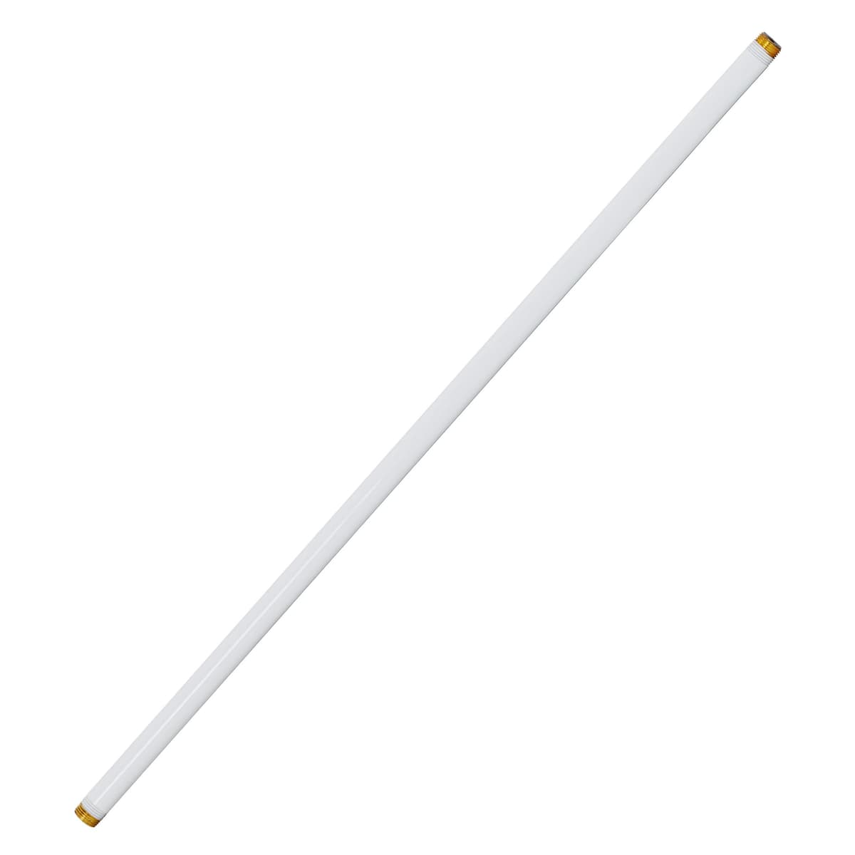 Westbrass D12124-25-50 ½” x 24" IPS Pipe Nipple de latón, Powder Coat White (25-Pack)