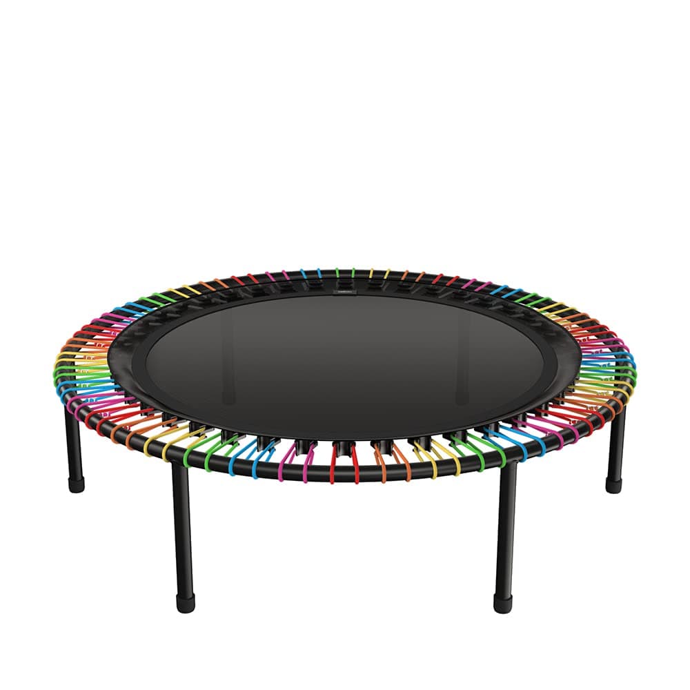 bellicon Rebounder 39" Fitness Trampoline (Arcoíris) con patas roscadas y suspensión de muelles elásticos