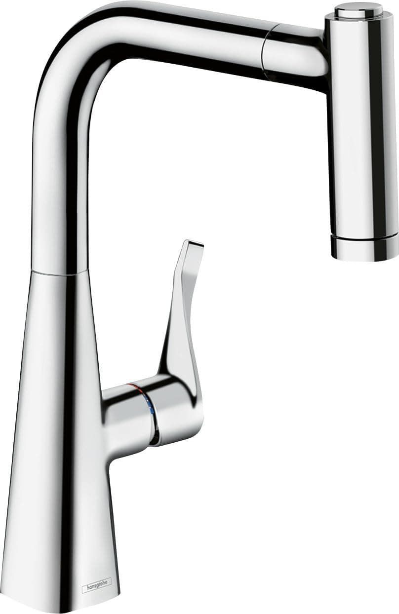 hansgrohe M7116-H220 Grifo de Cocina con Spray Extraíble 220, Cromo 73800000