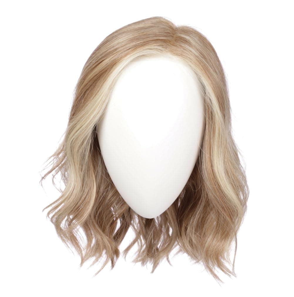 Hair u wear Raquel Welch Simmer Elite - Largo hasta el hombro, base ligera hecha a mano, Talla Petite - RL16/22 Iced Sweet Cream