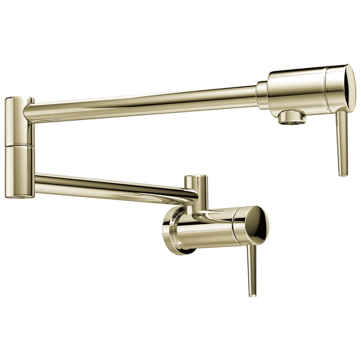 Grifo para cocina mural Delta estilo moderno en níquel pulido, llenador de ollas 1165LF-PN