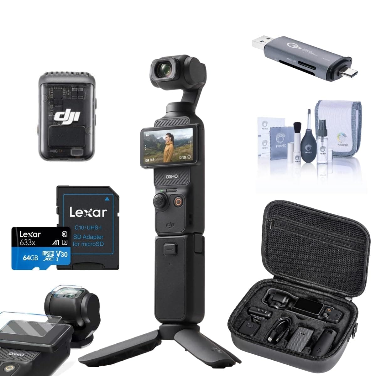 DJI Osmo Pocket 3 Creator Combo Cámara gimbal 4K/120fps con accesorios y 64GB CP.OS.00000302.01 A