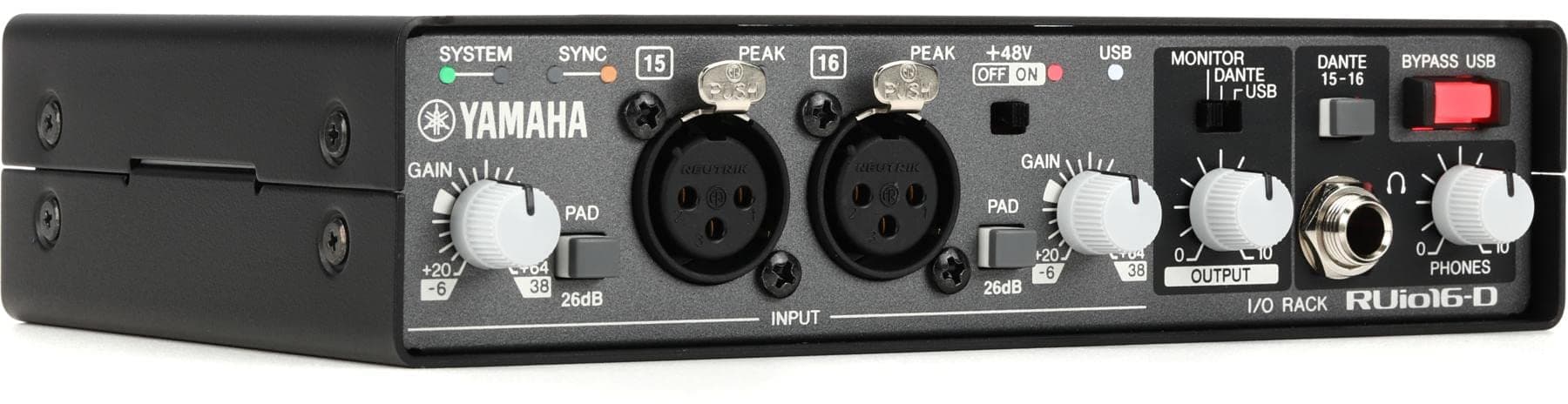 Yamaha RUio16-D Interfaz de audio Dante/USB