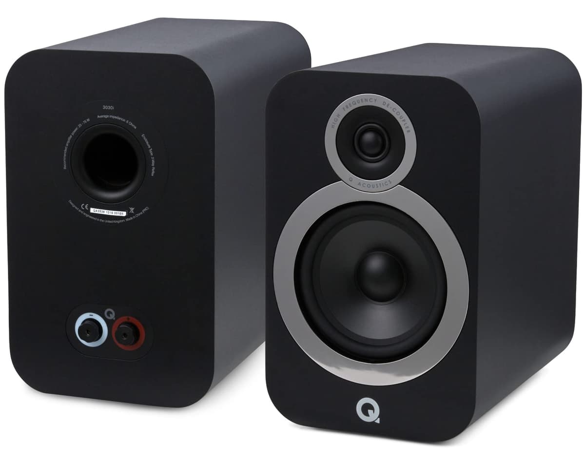 Q Acoustics 3030i Par de parlantes Bookshelf - 165mm mid/bass, diseño compacto part_B083KQ2QPF