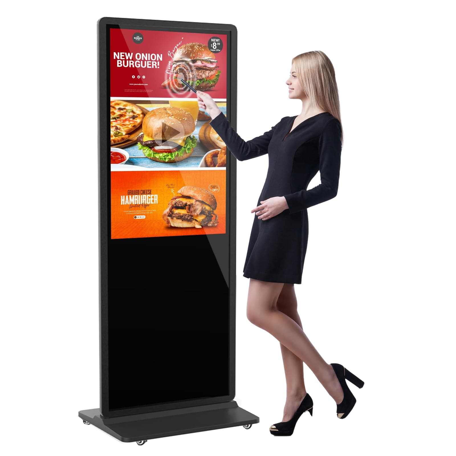 YCKJNB 55" 4K Touchscreen Digital Signage Kiosk Android IPS YCKJNB-M001