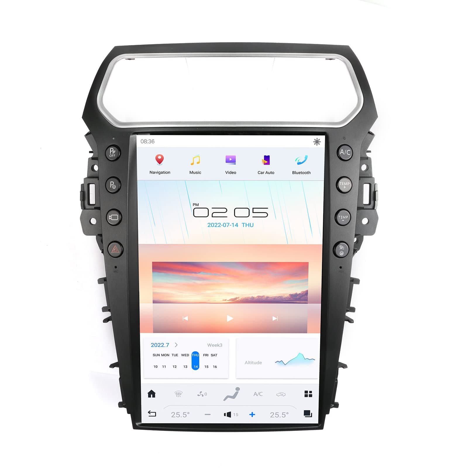 NAKEVICH Radio Auto Android 11 14.4" Qualcomm para Ford Explorer 2011-2019 (Sync 3, 2K IPS)