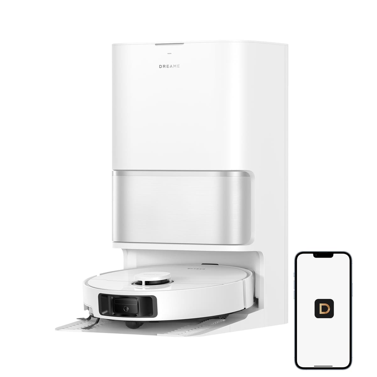 DREAME L40 Ultra Gen 2 Robot Vacuum y Mop 25, 000Pa con base self-cleaning, blanco RLL53SE