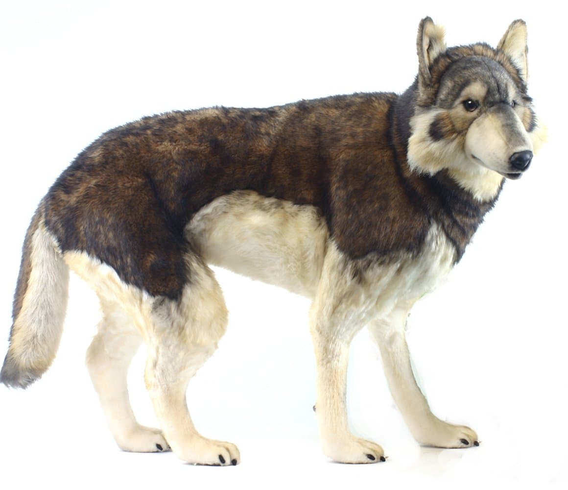 Hansa Timber Wolf Peluche realista de la colección Woodland 5496