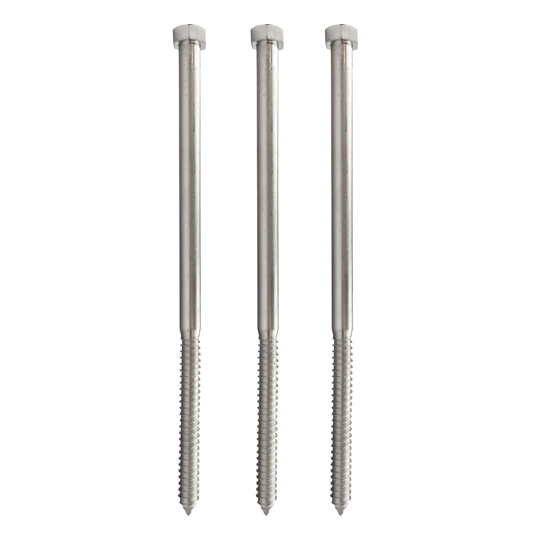 Conquest Lag Bolt 3/4" x 16" Hex Head, 18-8 Stainless Steel, 10 pack LB4SS-34X16-10PK