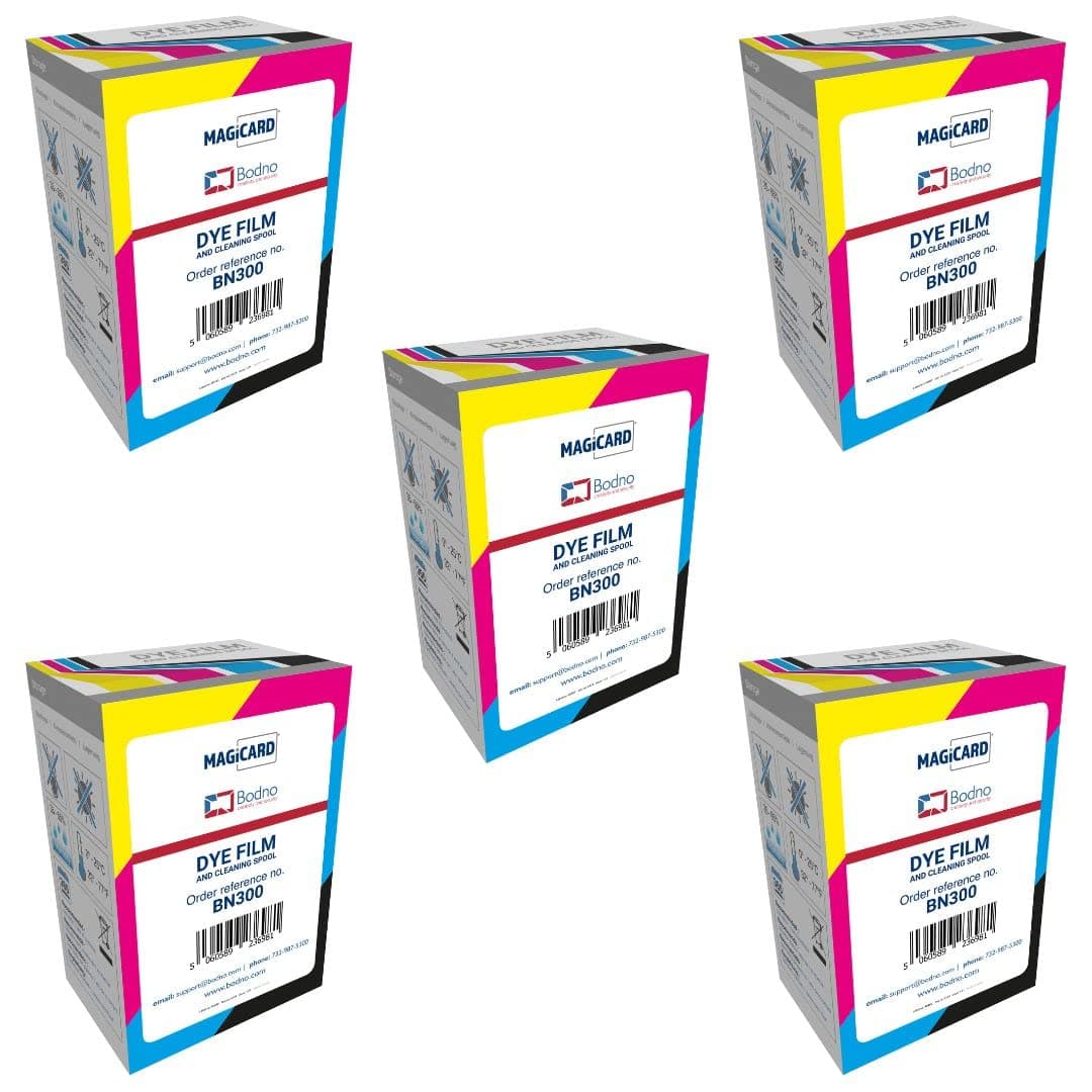 Bodno Pack x5 Cinta color Magicard D BN300 - YMCKO - 300 impresiones