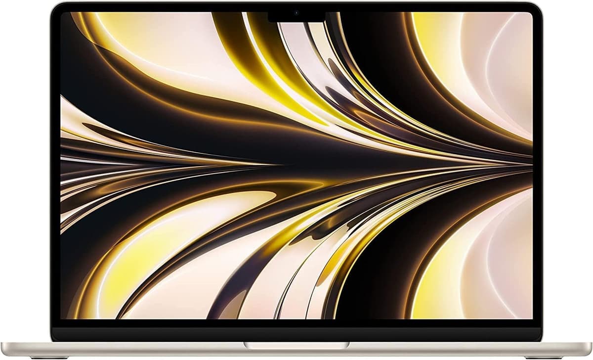 Apple MacBook Air 13" (2022) con M2, 8GB RAM, 512GB SSD, Starlight (Renewed) MLY33LL/A