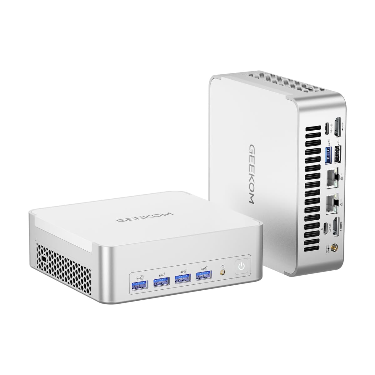 GEEKOM XT1 Mega AI Mini PC con Intel Core Ultra U9-185H, 32GB DDR5, 2TB PCIe Gen4 SSD, Windows 11 Pro, WiFi 7, Dual 2.5G LAN XT1 Mega UItra9 185H 32+2TB