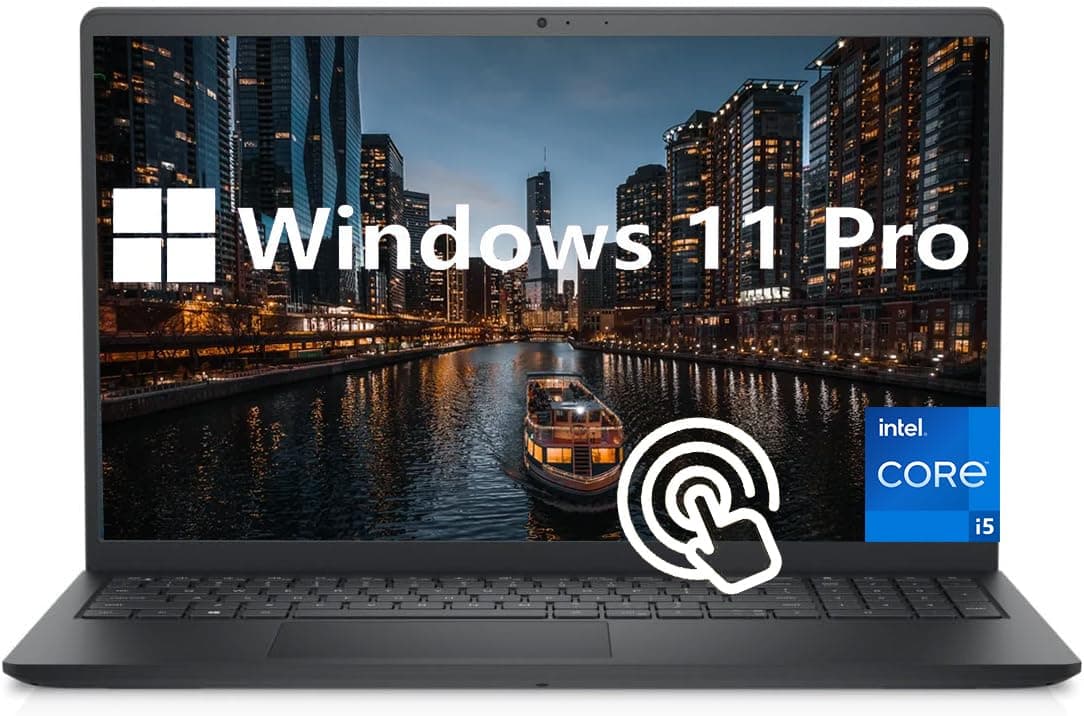 Dell Inspiron 15 3520 Laptop Empresarial, 15.6" FHD Táctil, Intel Core i5-1155G7, 8GB RAM, 512GB SSD, Windows 11 Pro, Teclado Numérico, Cámara Web, Wi-Fi, Bluetooth, Negro Carbón i3520