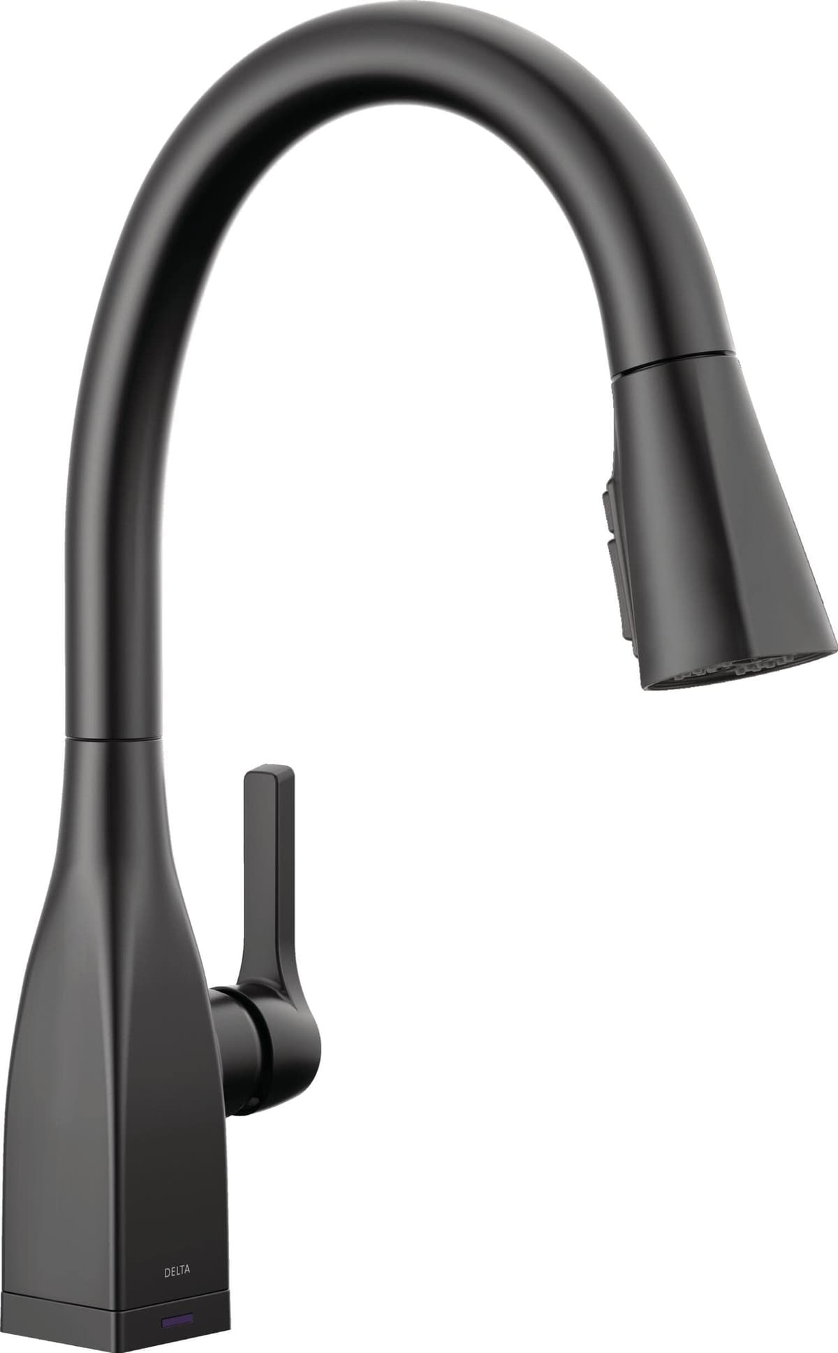 Delta Mateo Touch Grifo de cocina con sensor y rociador retráctil, Matte Black 9183T-BL-DST