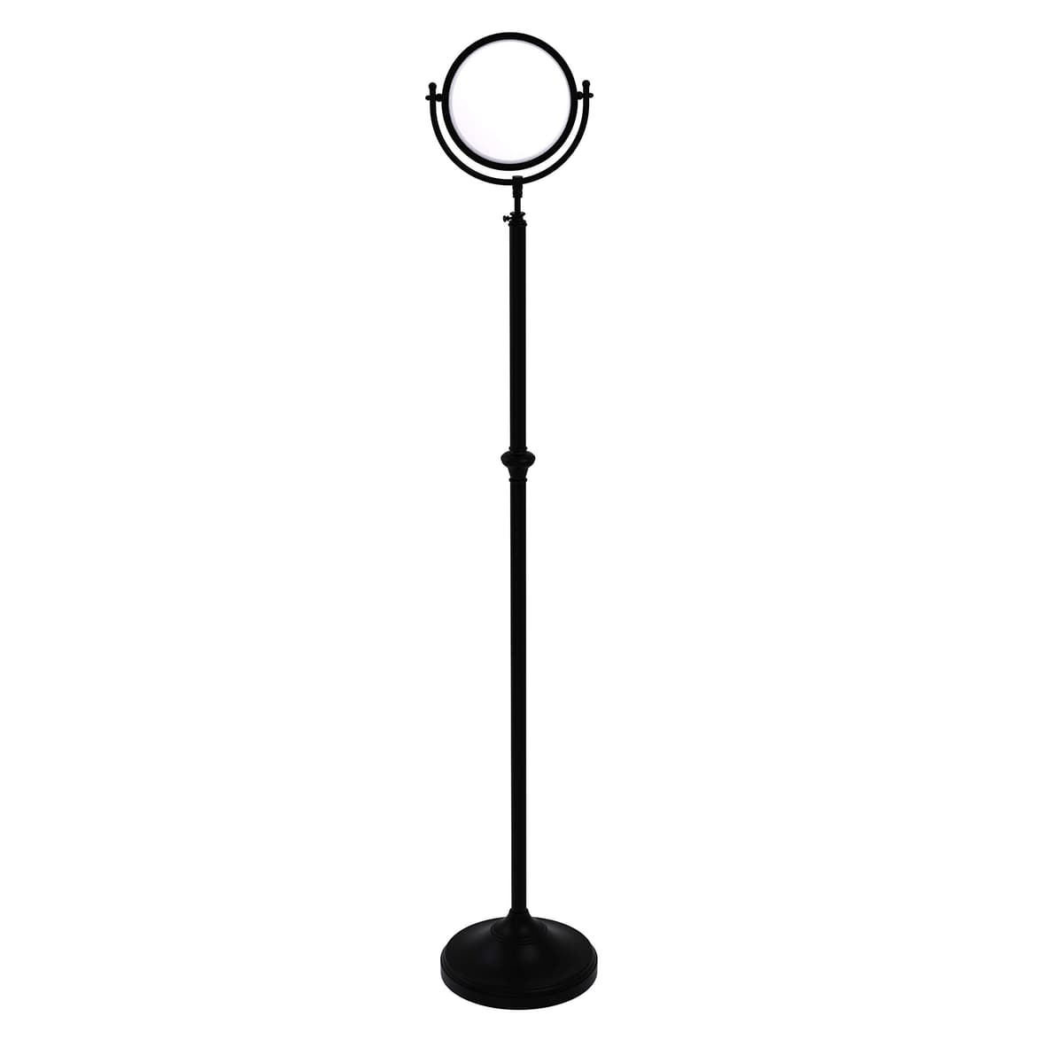 Allied Brass DMF-2/4X Espejo de Pie Ajustable 8" con Aumento 4X, Negro Mate DMF-2/4X-BKM