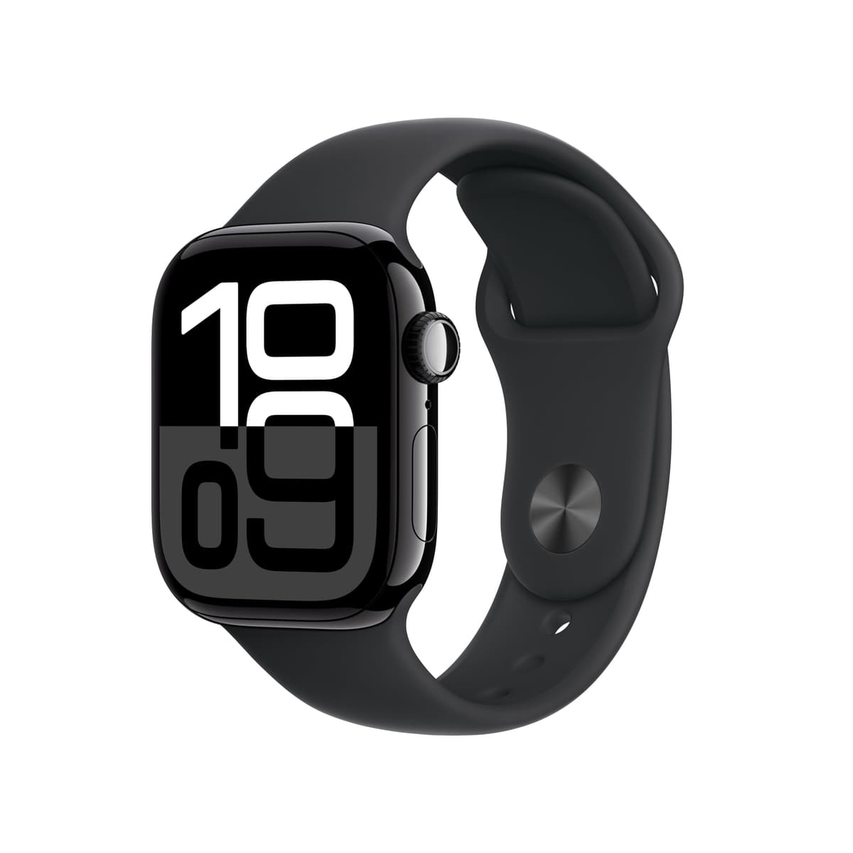 Apple Watch Series 10 [GPS + Cellular caja 42 mm] Smartwatch con caja de aluminio negro mate y correa deportiva negra - M/L. Rastreador de actividad, app ECG, pantalla Retina siempre activa, resistente al agua MWX73LW/A