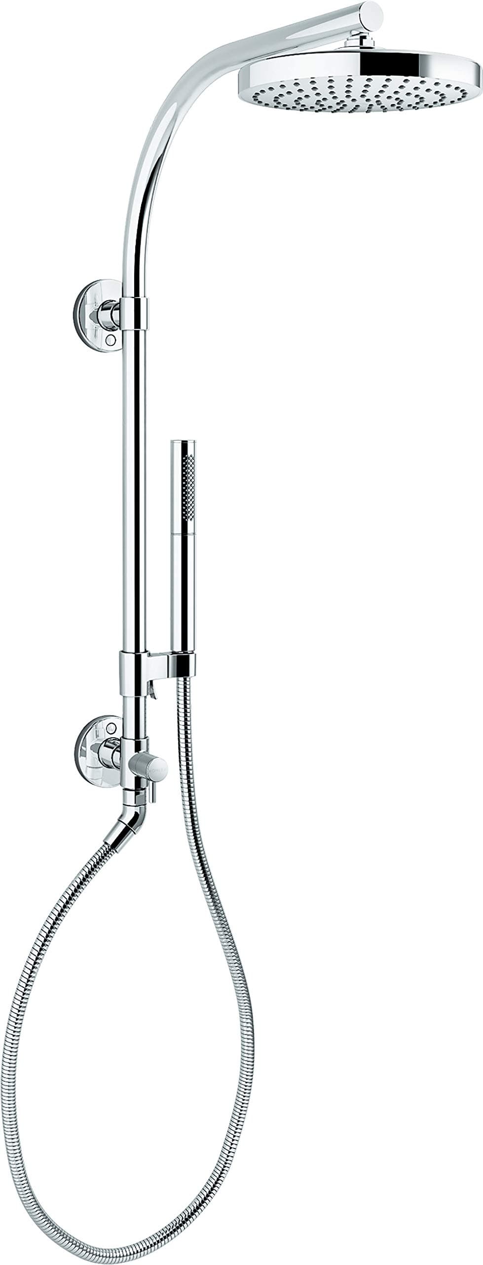 Kohler HydroRail Sistema de Ducha 2.0 GPM con ducha y teléfono, Cromo Pulido (Reacondicionado) 76474-CP