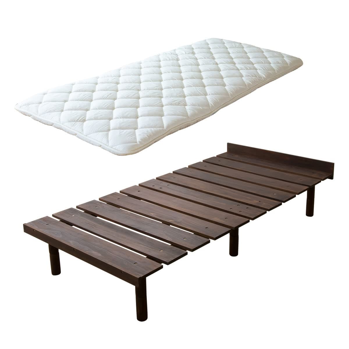 EMOOR CLASSE-OSMOS Juego Futón Japonés y Cama de Listones de Madera Ajustable Twin zd-b001claset-pa