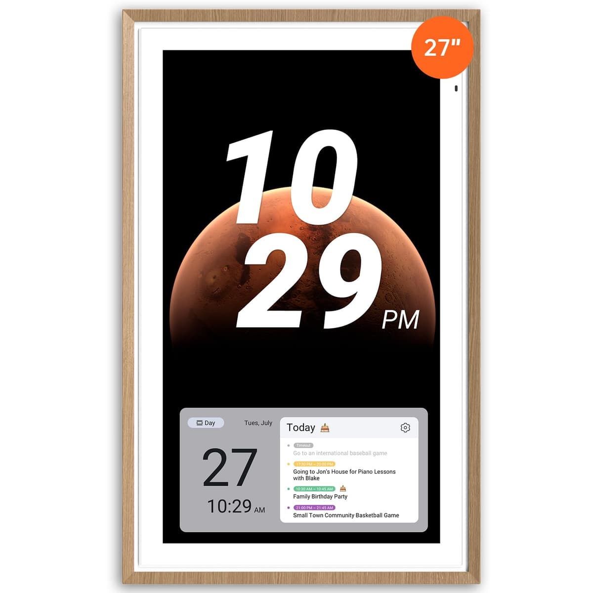 ApoloSign Calendario digital 27" táctil con modo dual y sincronización de calendarios FA27