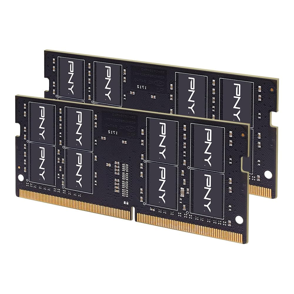 PNY Performance 64GB (2x32GB) DDR4 DRAM 3200MHz (PC4-25600) CL22 1.2V Memoria para Notebook/Portátil de Doble Rango (SODIMM) - Kit MN64GK2D43200-TB