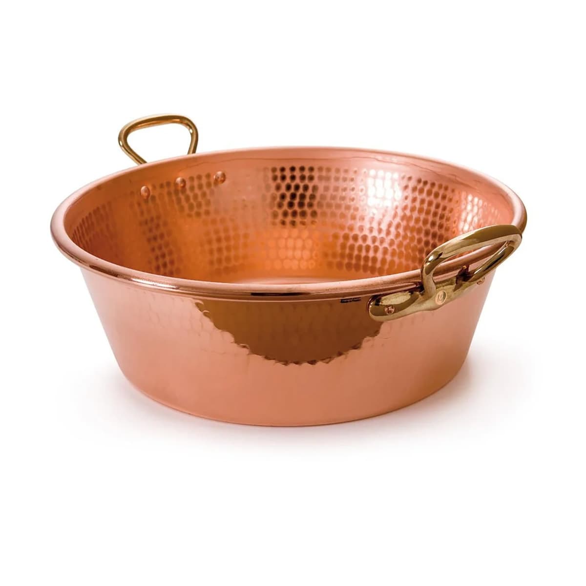 Mauviel M'Passion olla para mermelada de cobre martillado de 1.2 mm con asas de latón, 17.3 qt, hecha en Francia 2193.44