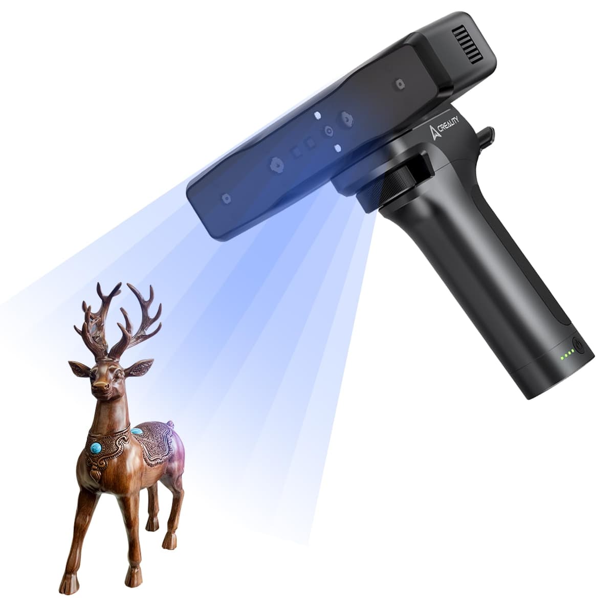 Escáner 3D Creality Otter Lite Basic, Escáner Portátil con Precisión de 0.05 mm, Seguimiento Antivibraciones, Velocidad de Escaneo hasta 30 FPS, Compatible con Objetos de 20-2000 mm para Windows, Mac, iPhone y Android Otter Lite Basic_4008050062_LOCALUS1