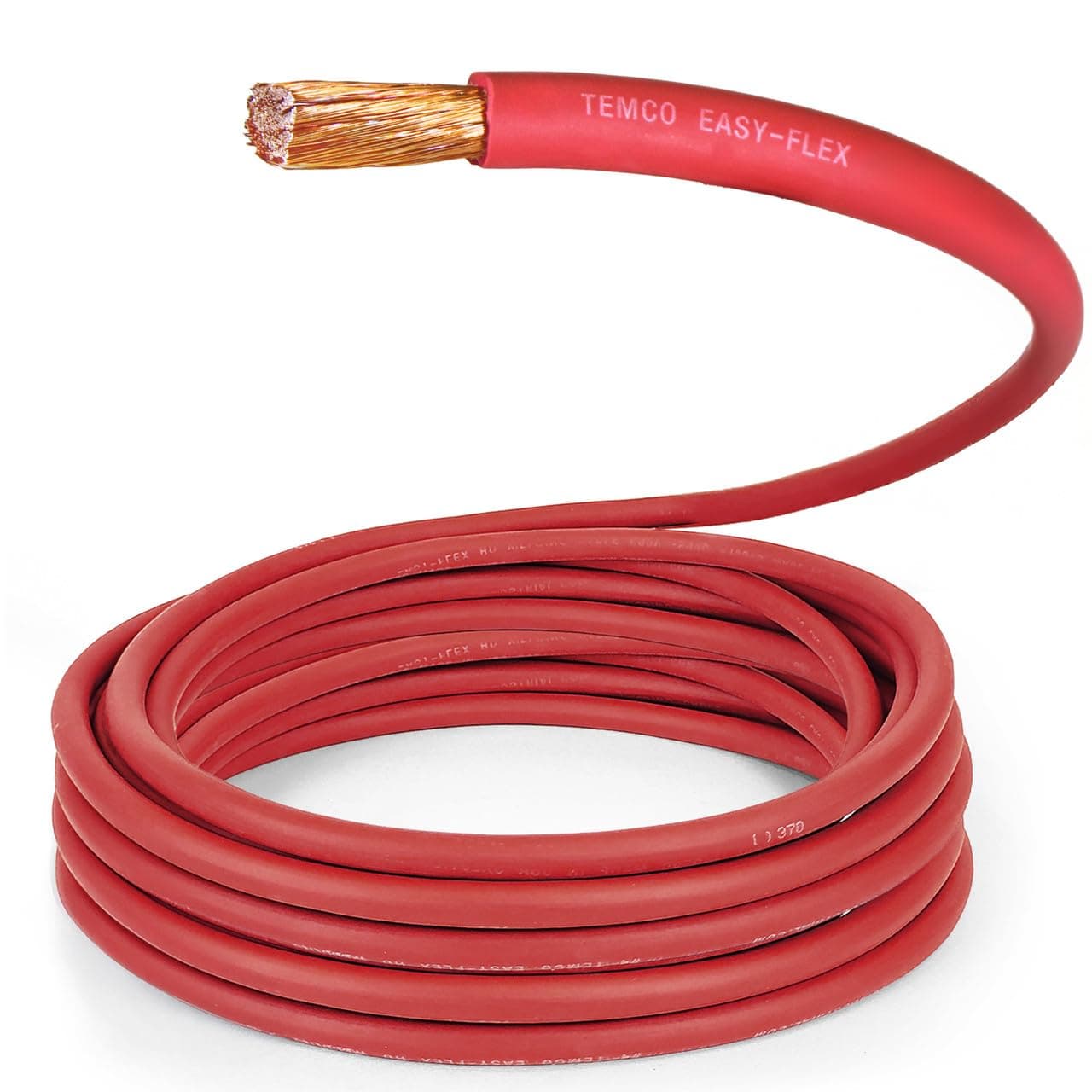 TEMCo 2/0 Gauge AWG 150 ft Cable de Soldadura Flexible Cobre Puro, Rojo WC0032
