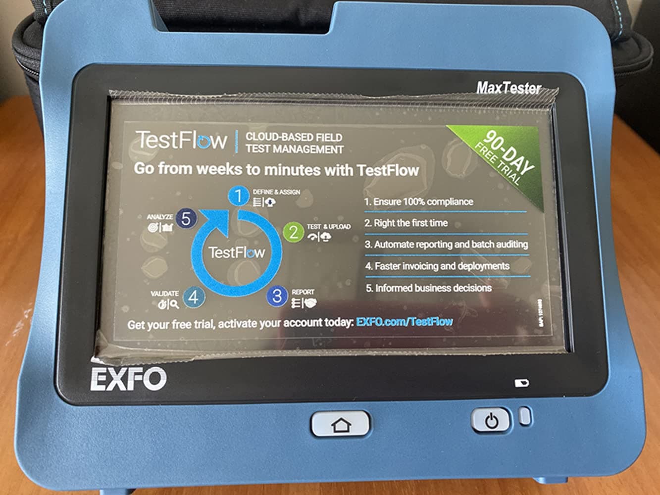 EXFO Maxtester MAX-730C-SM1-IOLM con módulo OTDR e IOLM integrado MAX-730C with MAX-730C-SM1
