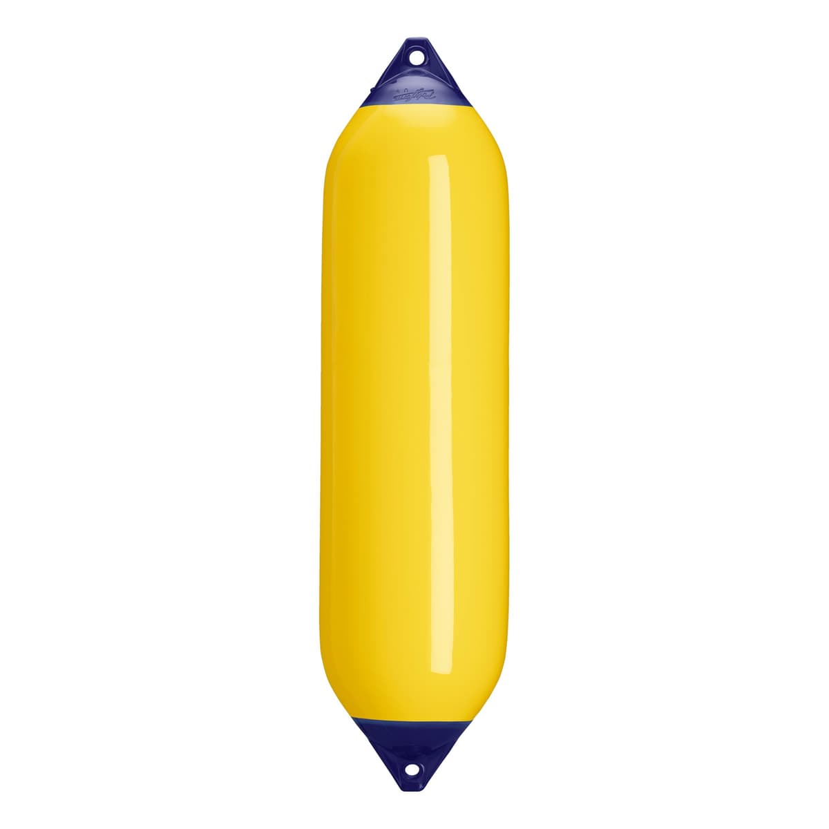 Polyform F-8 F-Series Defensas para barco, estándar, azul con soporte de cuerda - amarillo 11-534-088