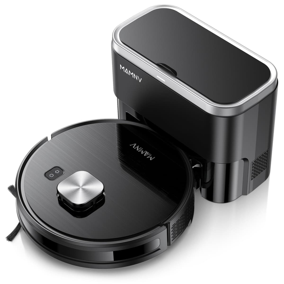 MAMNV Aspiradora y Fregadora Robot Combo, Aspiradora Robot de Autovaciado con Succión de 11500Pa, Capacidad de 70 Días, Mapeo Rápido del Hogar, Navegación LiDAR, Evitación Inteligente de Obstáculos, Ideal para Pelo de Mascotas, Alfombras y Pisos Duros D13S MAX Robot Vacuum Self-Emptying
