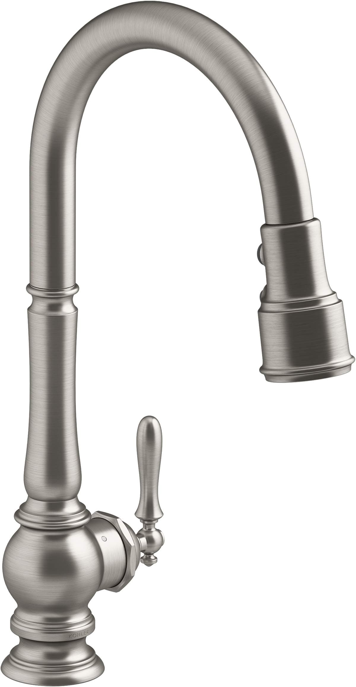KOHLER K-29709-WB-VS Artifacts Grifo de Cocina Inteligente, Acero Vibrante
