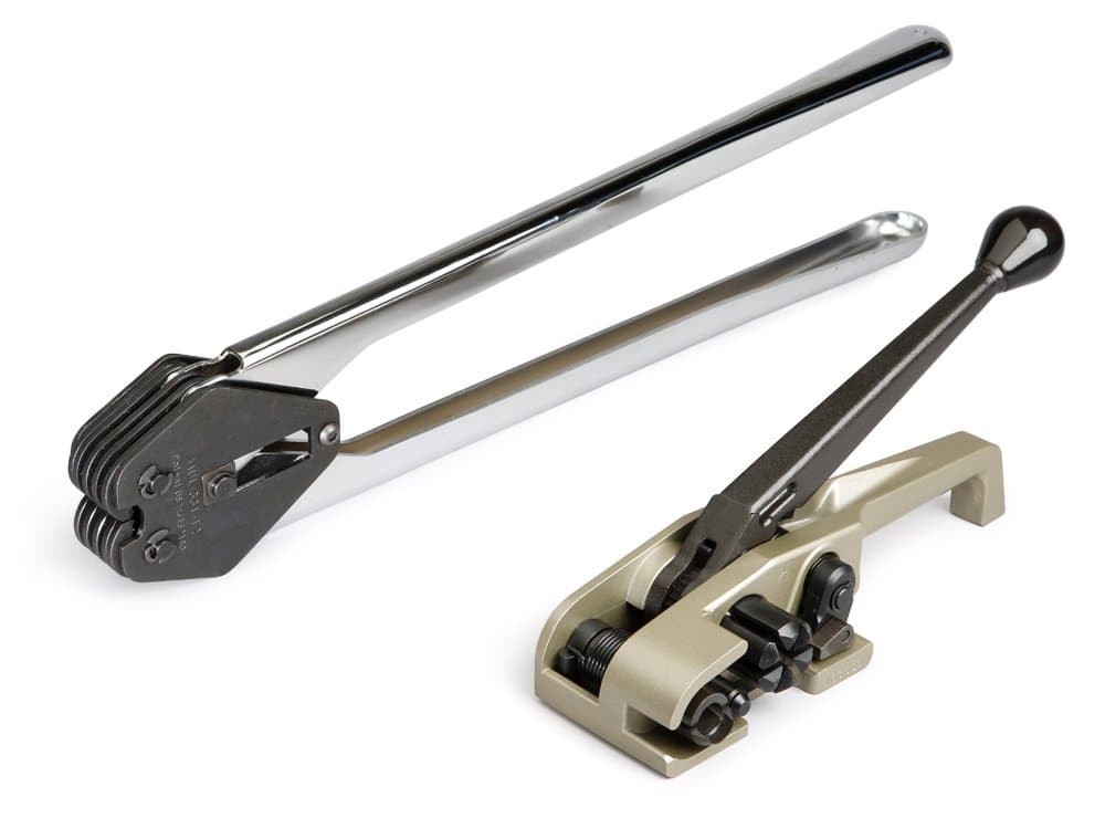 IDL Packaging PRO Juego de herramientas para flejado PET 1/2" tensionador MUL-320 y sello MUL-331