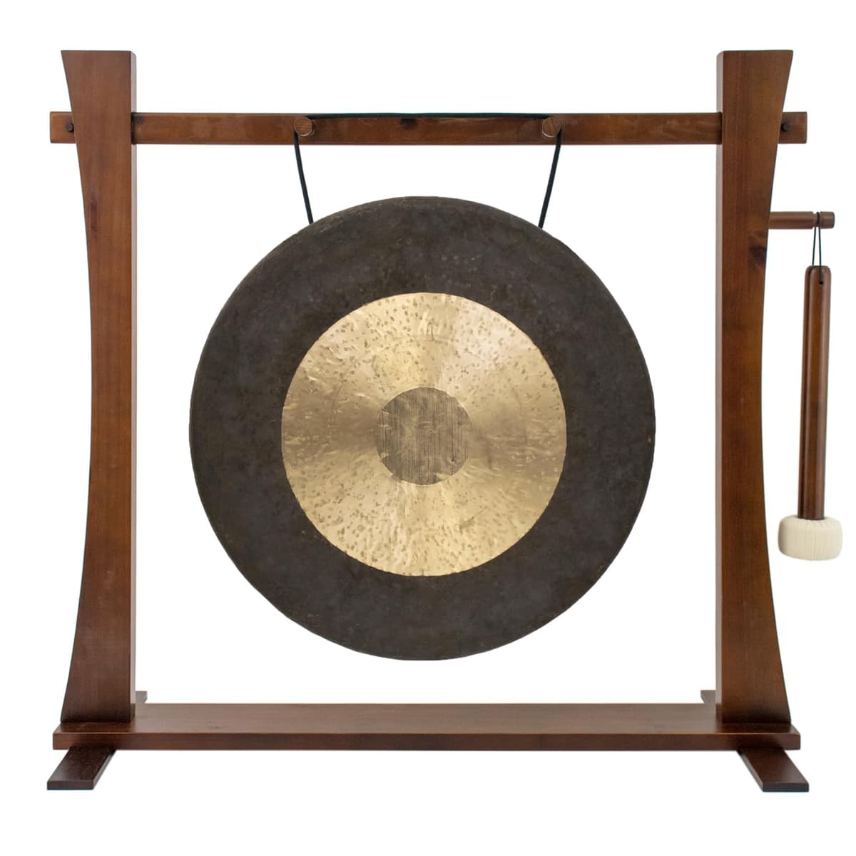 Unlimited Gong 20"-22" en soporte Spirit Guide con mazo tradicional - incluye gong, soporte y mazo gu-22darkspirit-amz