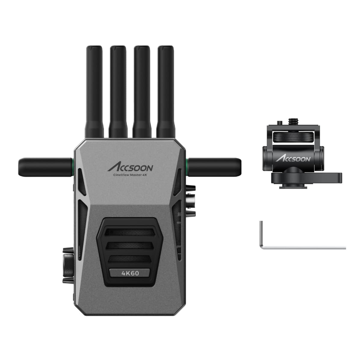 Accsoon CineView Master 4K Receptor inalámbrico (1 RX) Tri-Band 2.4/5/6 GHz, 4K60, 25 ms de latencia WIT07-RX